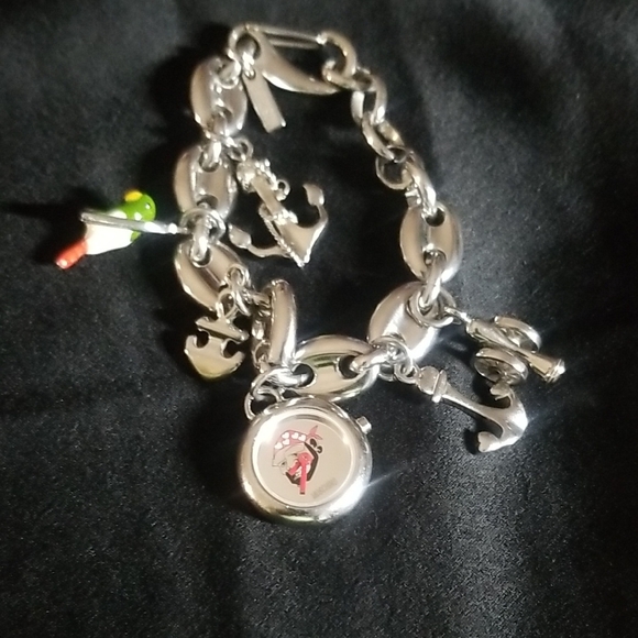 Moschino Silver Charm Bracelet Watch with Nautical Accents - Picture 10 of 10